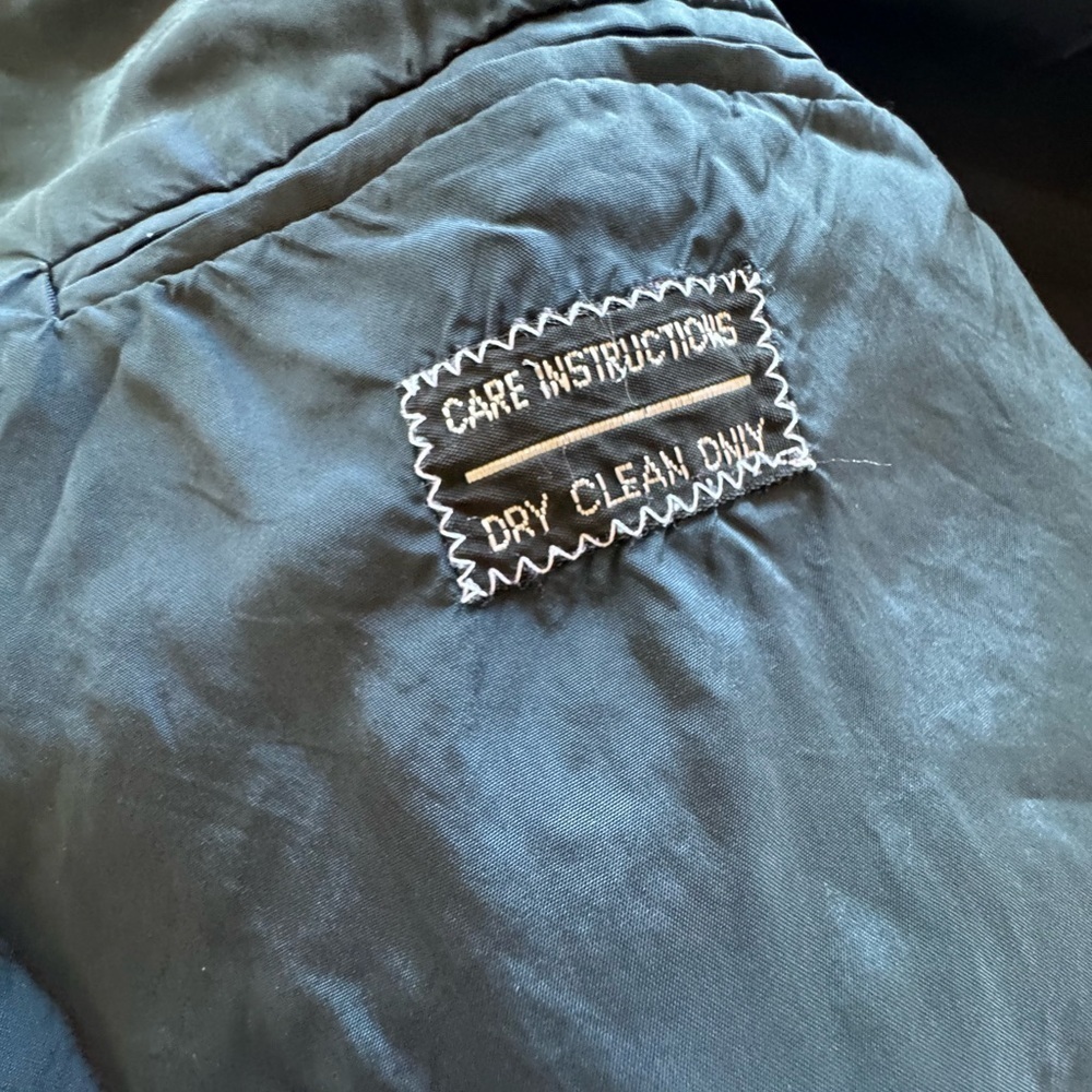 Valentino UOMO Black Double Breasted 100% Wool Suit Jacket - Picture 7 of 8
